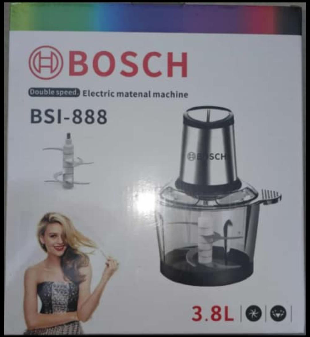 خردکن بوش 6 تیغه مدل BSI-888 ظرفیت 3/8 لیتری ظرف شیشه ای